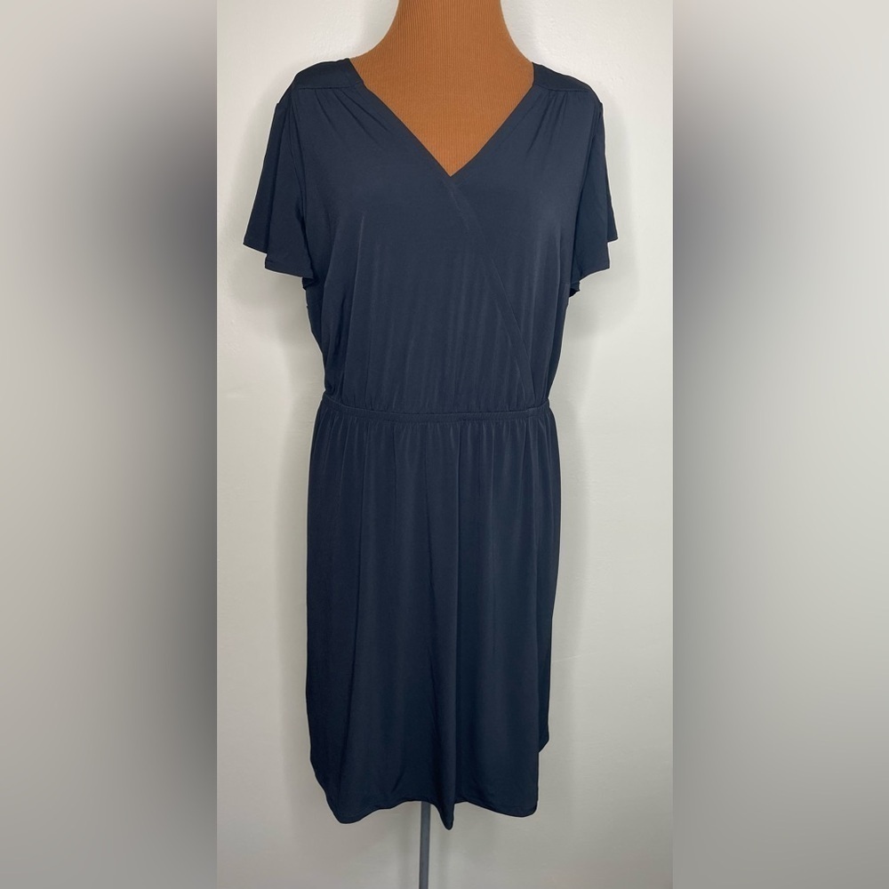 NWT Lane Bryant V Neck Short Sleeve Pullover Casual Dress Size 14/16
